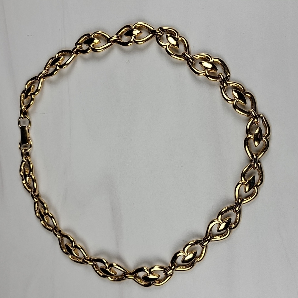 Vintage link heart necklace